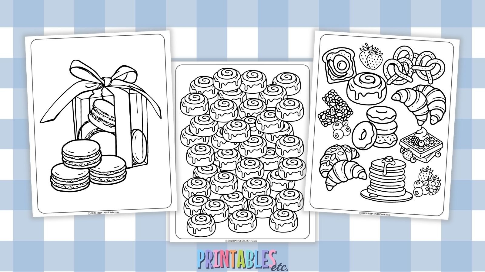 Yummy Food Coloring Pages (Free PDF Printables)
